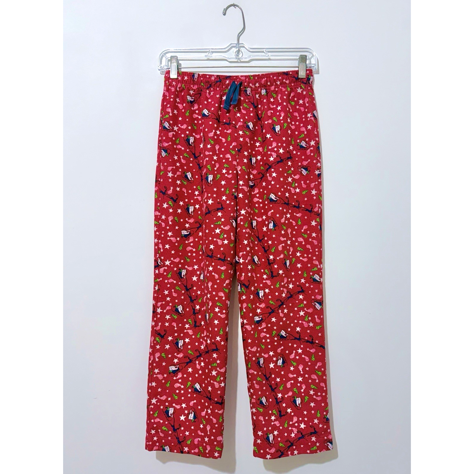 Vineyard Vines Boys Pajama Pants M 12 14 Red Navy White Elastic Waist Christmas — image 2 of 8